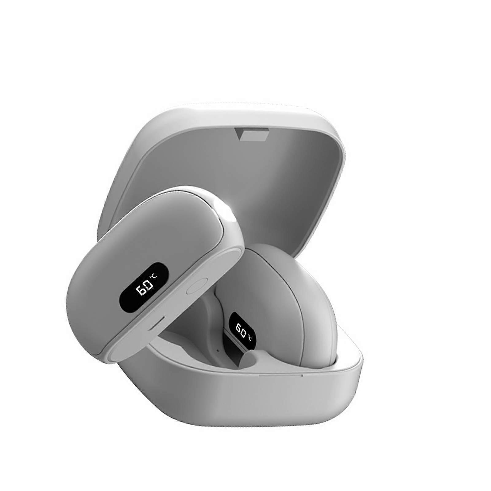 Detachable Double Sided Heating Pad With 8H Battery Fast Charge For Winter Activities  White