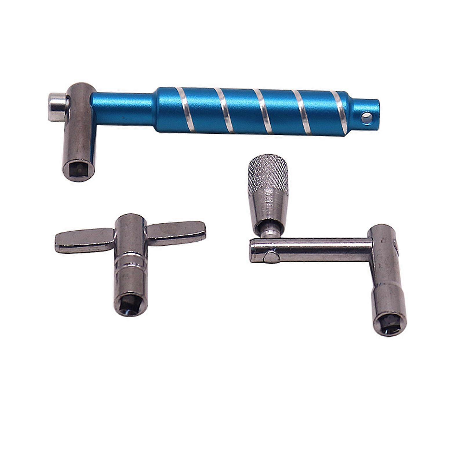 Drummers Essential Set 3 Precisions Drum Keys for Bass Pedal Tuning and Musical Instrument Repair Multicolor