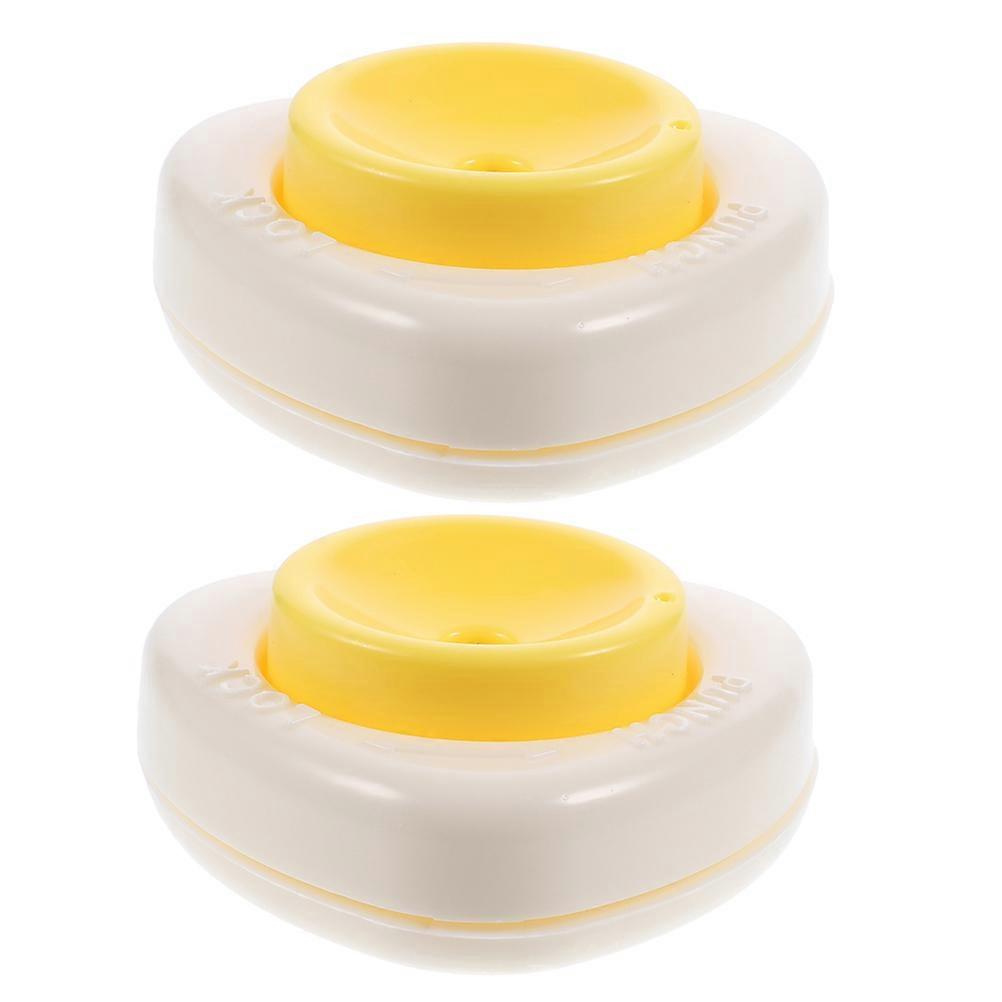 Egg Hole Puncher Kitchen Accessory for Boiled Eggs 2Pcs Yellow