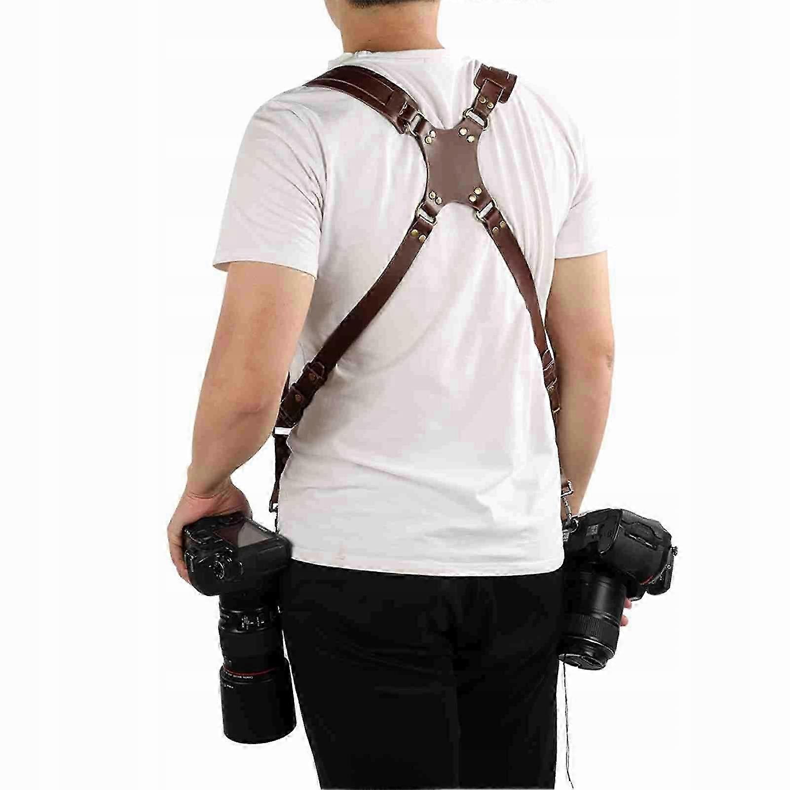Camera Strap Genuine Leather Brown