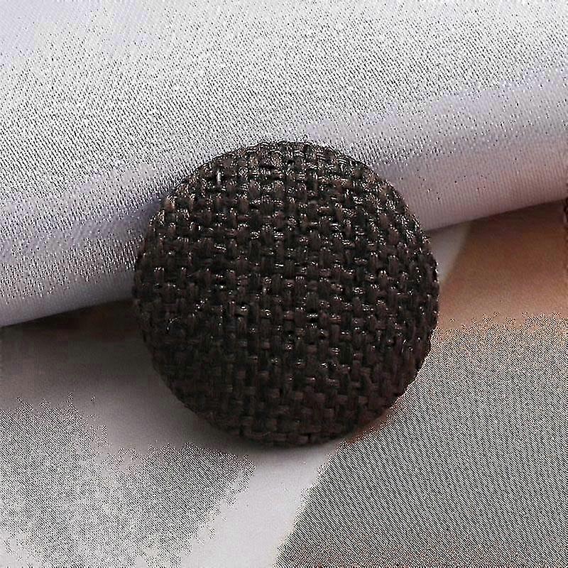 10Pcs Shank Buttons Metal Buttons Clothing Diy Cloth Buttons Fabric Covered Linen Round Decorative z