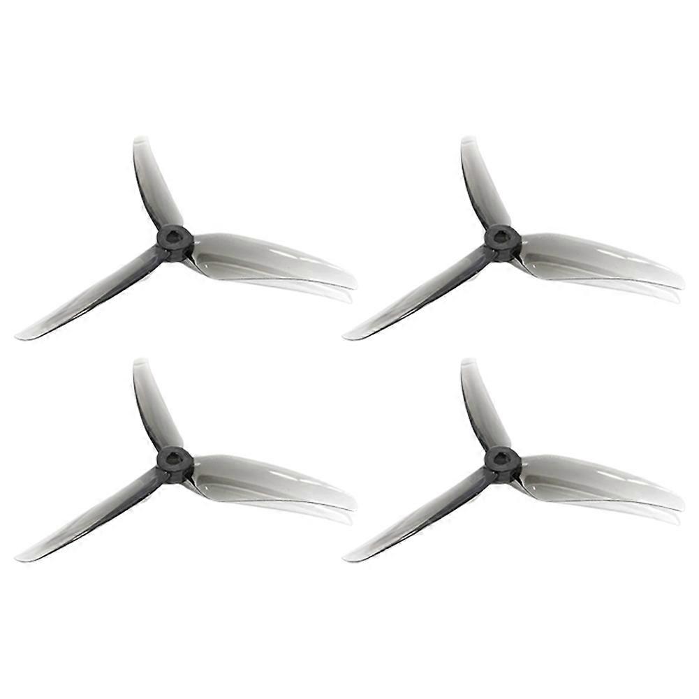 Hélice T5146 de 5 polegadas com 3 pás, rotação CW e CCW, para drone RC FPV, preta.