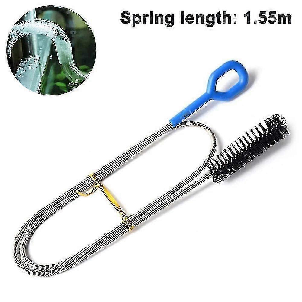 Extra Long 1.55m Drain Cleaning Brush with Ergonomic Handle - Home Essential