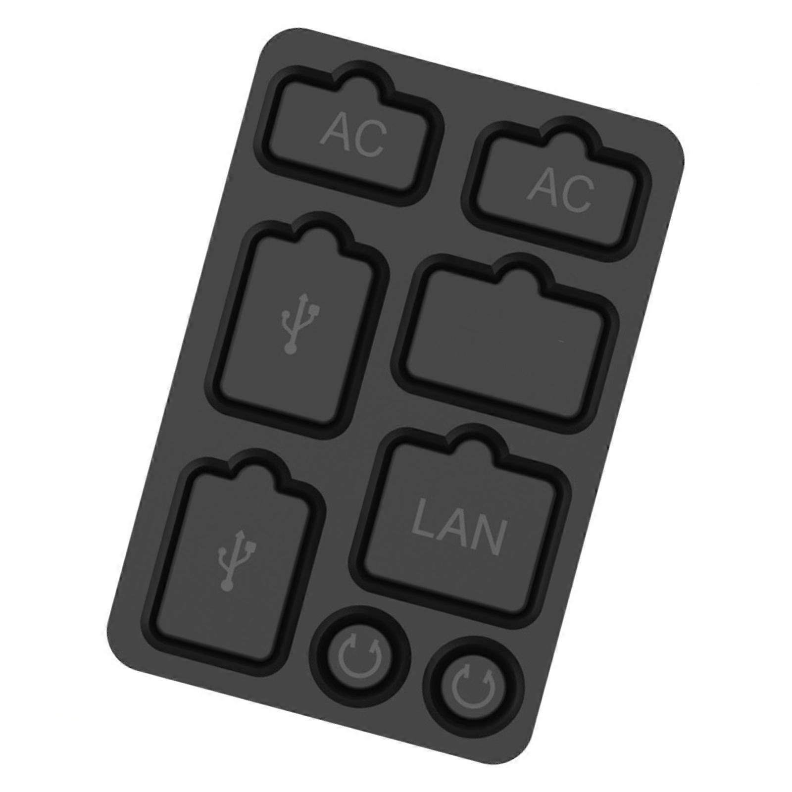 Upgraded Dust Cover, 2-End Fixed Dust Protector with Silicones Plugs, Dust Plugs for NS 2 Game Consoles Multicolor