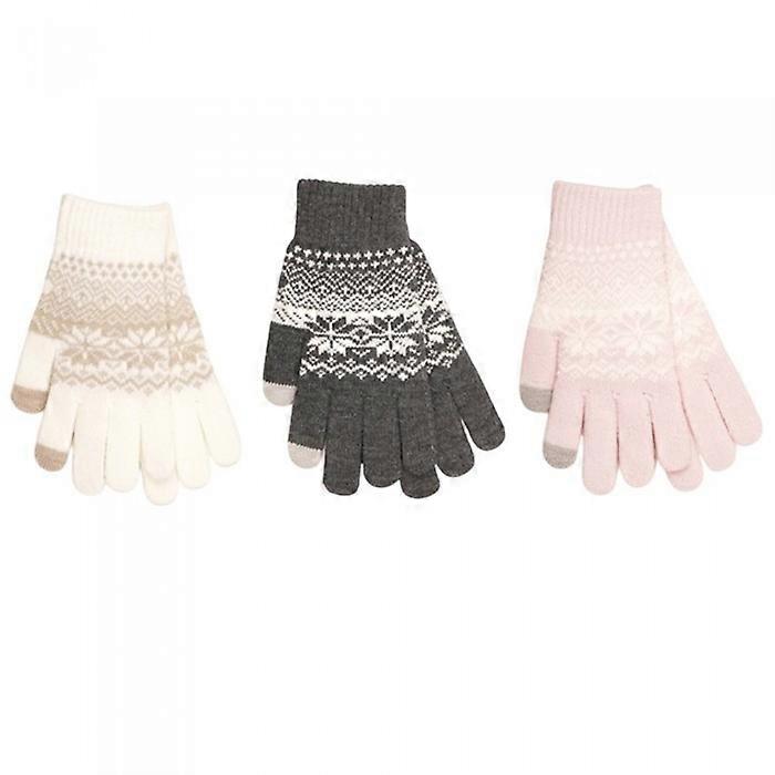 RJM Womens/Ladies Touch Screen Brushed Gloves