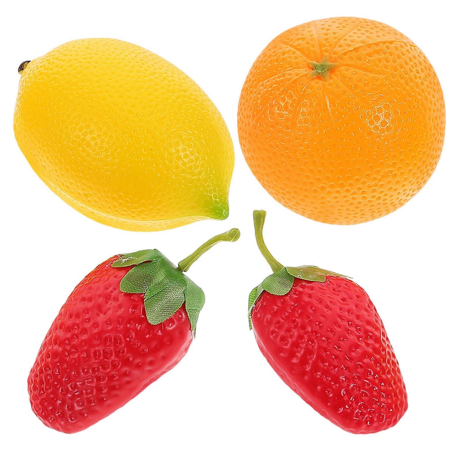 Fruit Sand Shaker Instrument 4Pcs High Simulation Fruit Shaker Cognitive Toys Multi ABS For Playtime