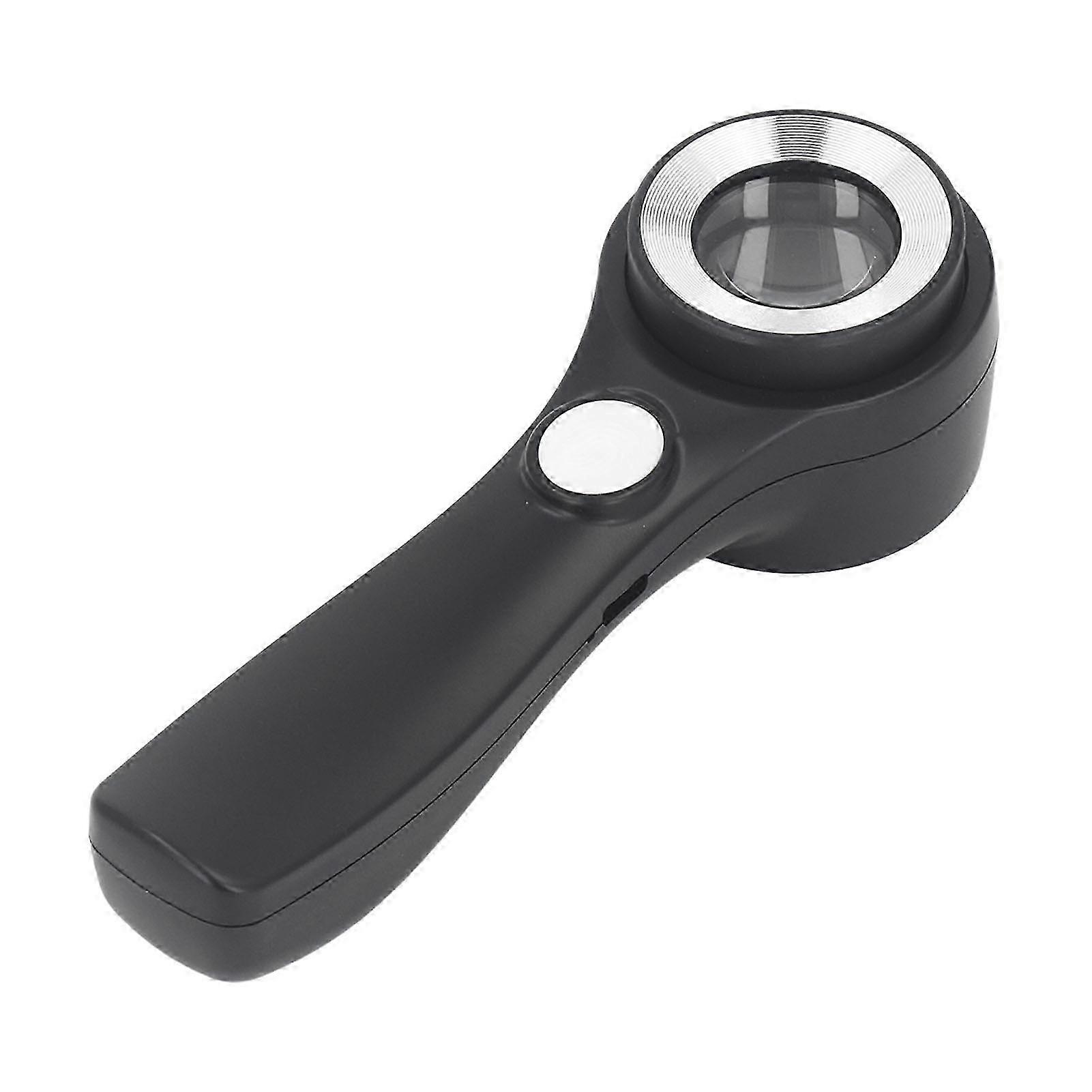 Lupa Ruční 60X Osvětlená Lupa USB Dobíjecí LED Lupa Pro Venkovní Průzkumné Pozorování F26