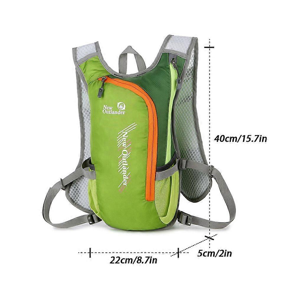 Breathable Hydration Backpack Nylon Reflective Water Bladder Backpack for Hiking Running Cycle
