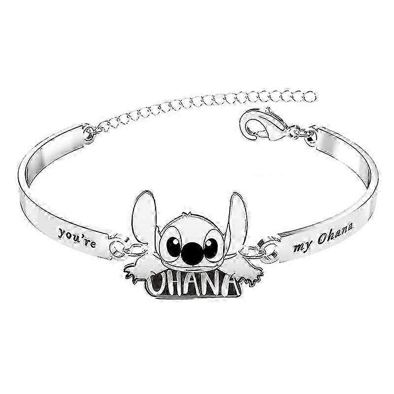 Bracelet Jewelry Stitch Gifts Stitch Lover Gifts Ohana Means Family Bracelet Stitch Jewelry Gifts for Women Girls Friends Friendsh [jkw]