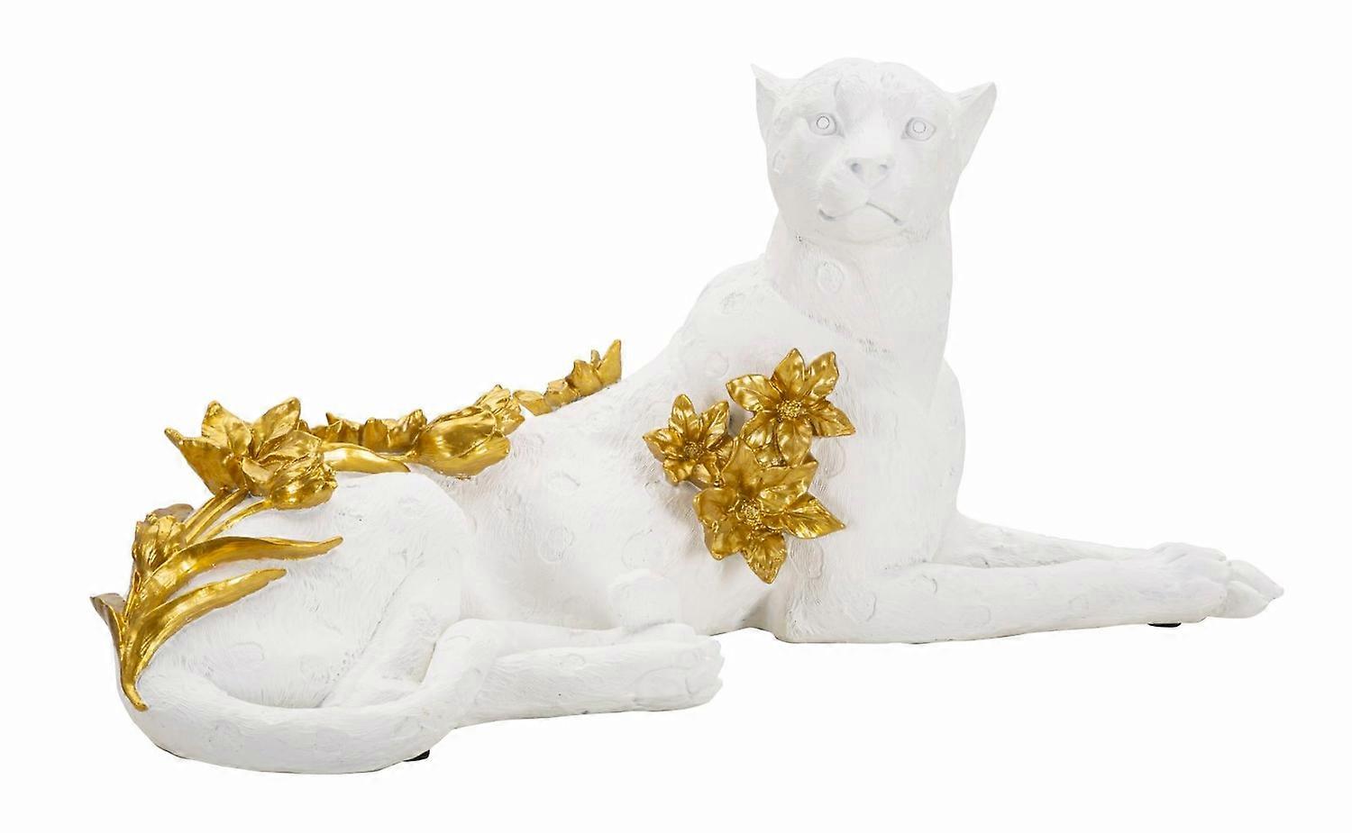 Leopard White/Gold Cm 53X21.5X24