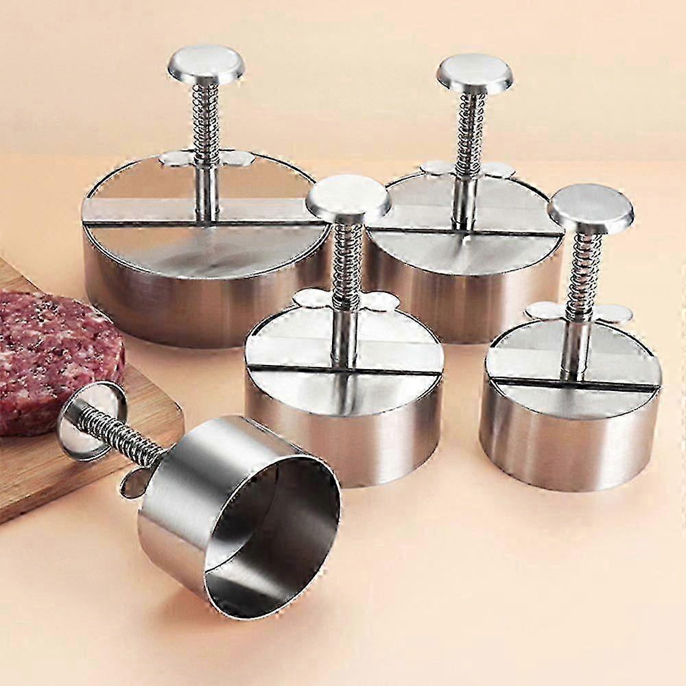 Hamburger vleespers roestvrijstalen pasteitjesmaker hamburgerpers voor perfecte pasteitjes gemakkelijk (xl) p