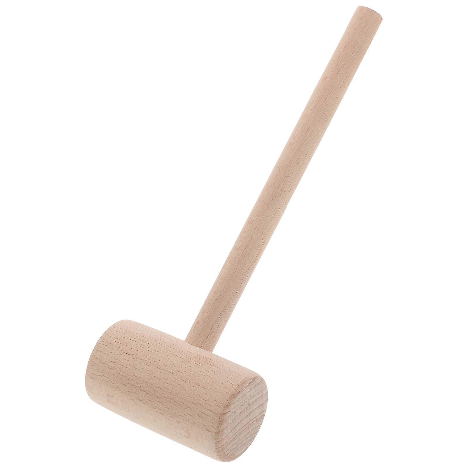 Wooden Hammer with Comfortable Grip for DIY Projects and Crafts Khaki 7.5 Inches
