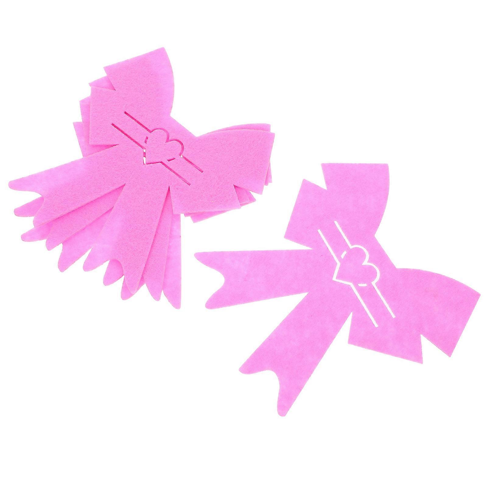 Romantic Cutlery Holders Bowknot Tableware Pouch for Decoration 4Pcs