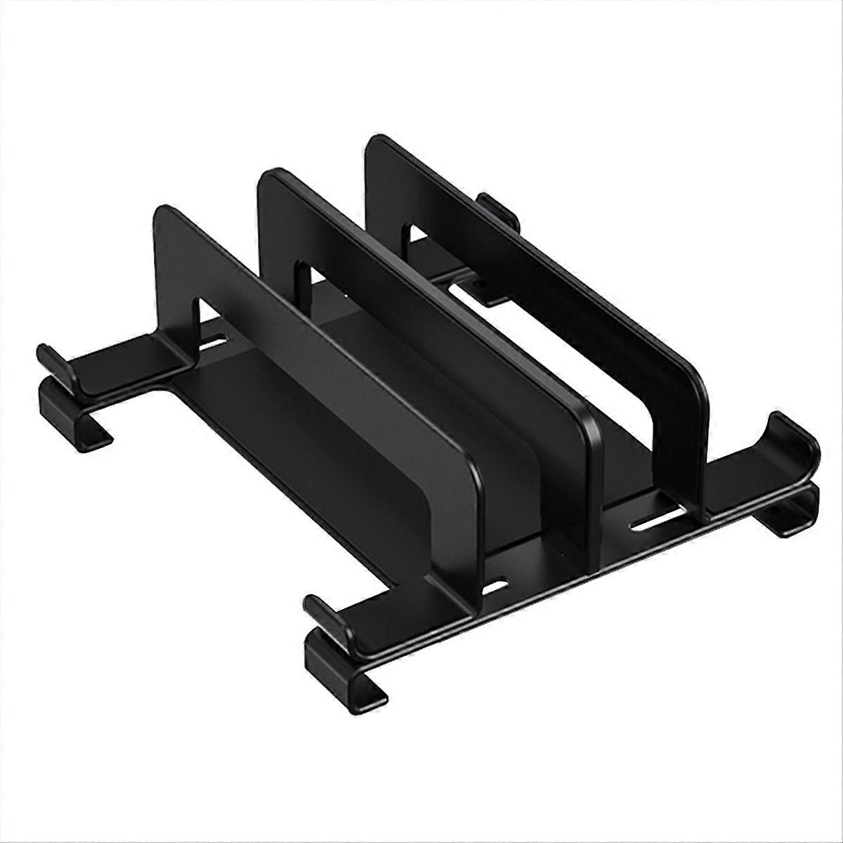 Laptop Stand Holder Adjustable Vertical Desktop Notebook Dock Black