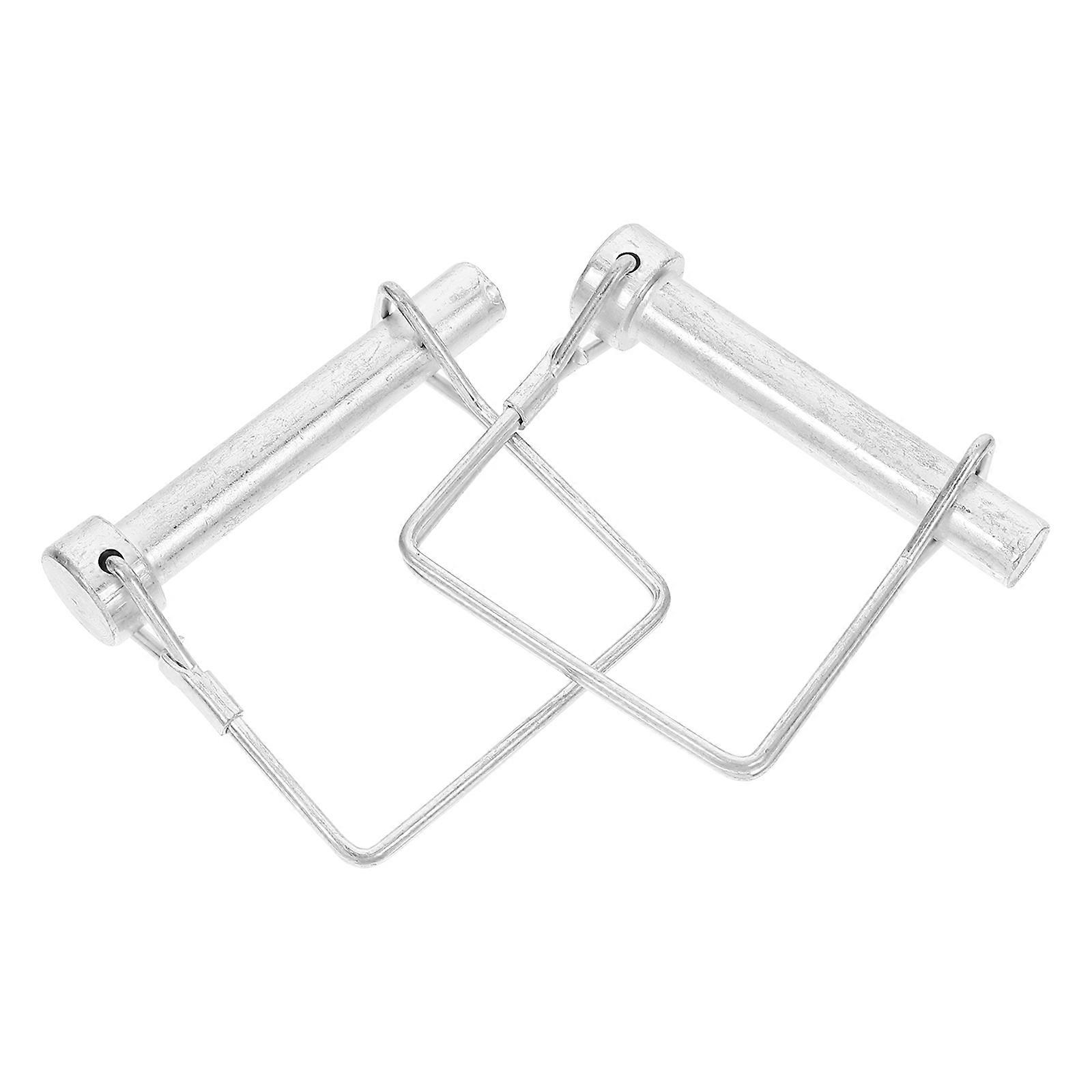 Trailer Hitch Clip Square Locking Pin for Secure Pin Use 2Pcs