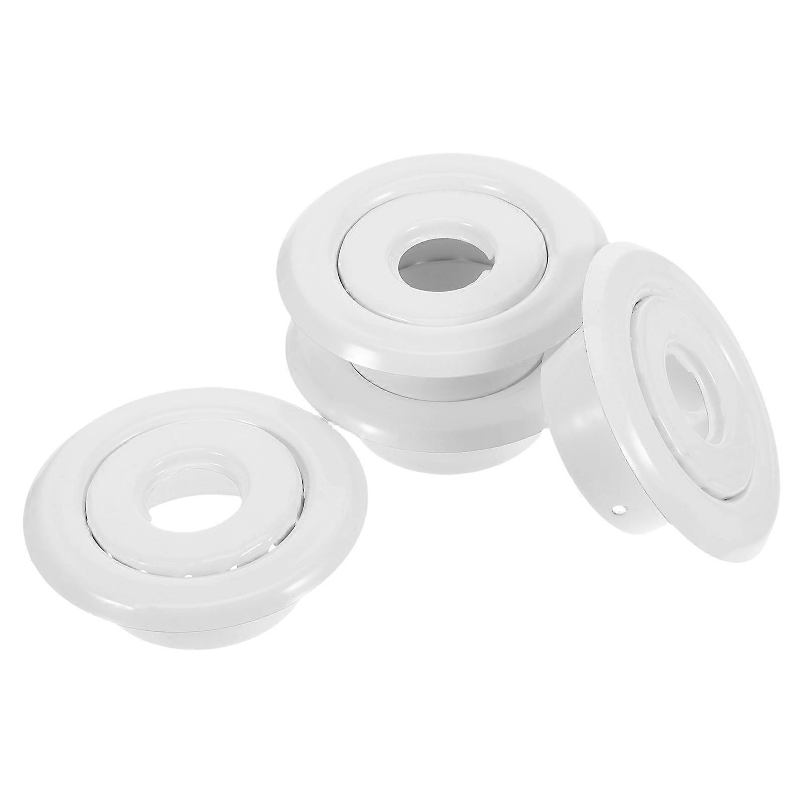 Fire Sprinkler Trim Ring White for Recessed Installation 4Pcs Set