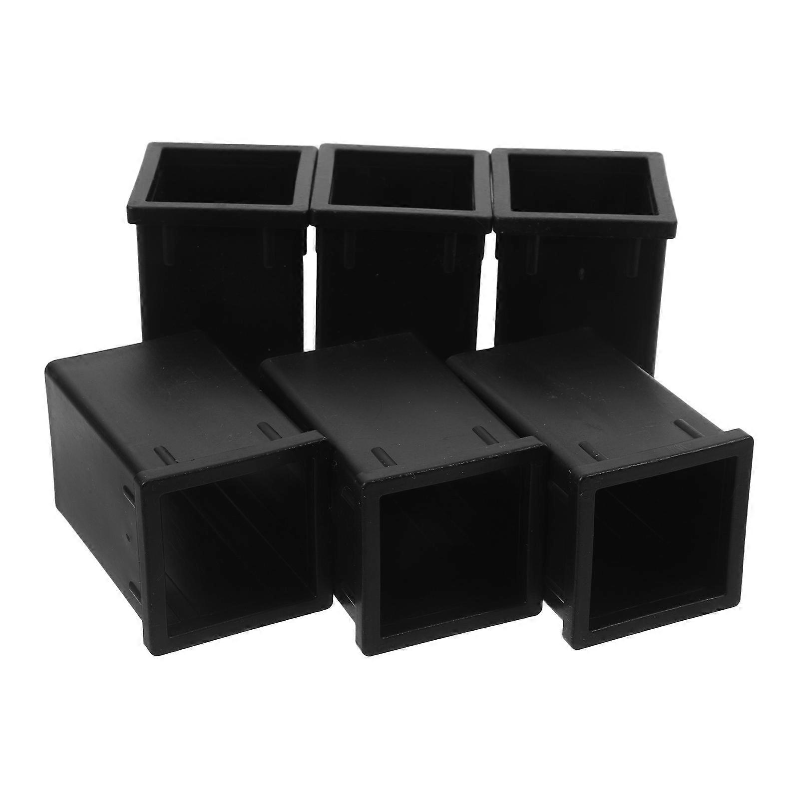 Plastic Square Tube Connection Sleeve for Structural Repair 6Pcs