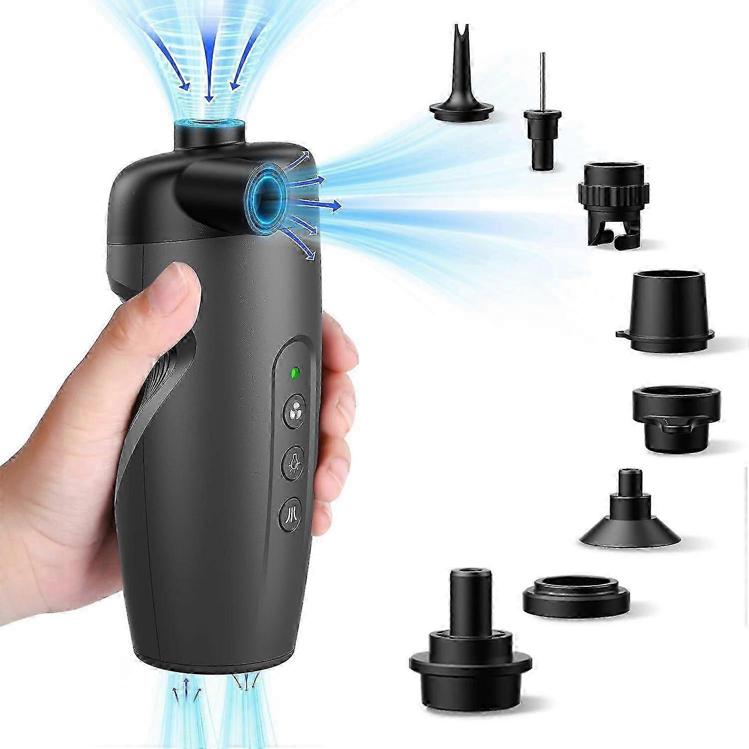 Bomba elétrica 2 em 1 com 7 bicos para caiaque