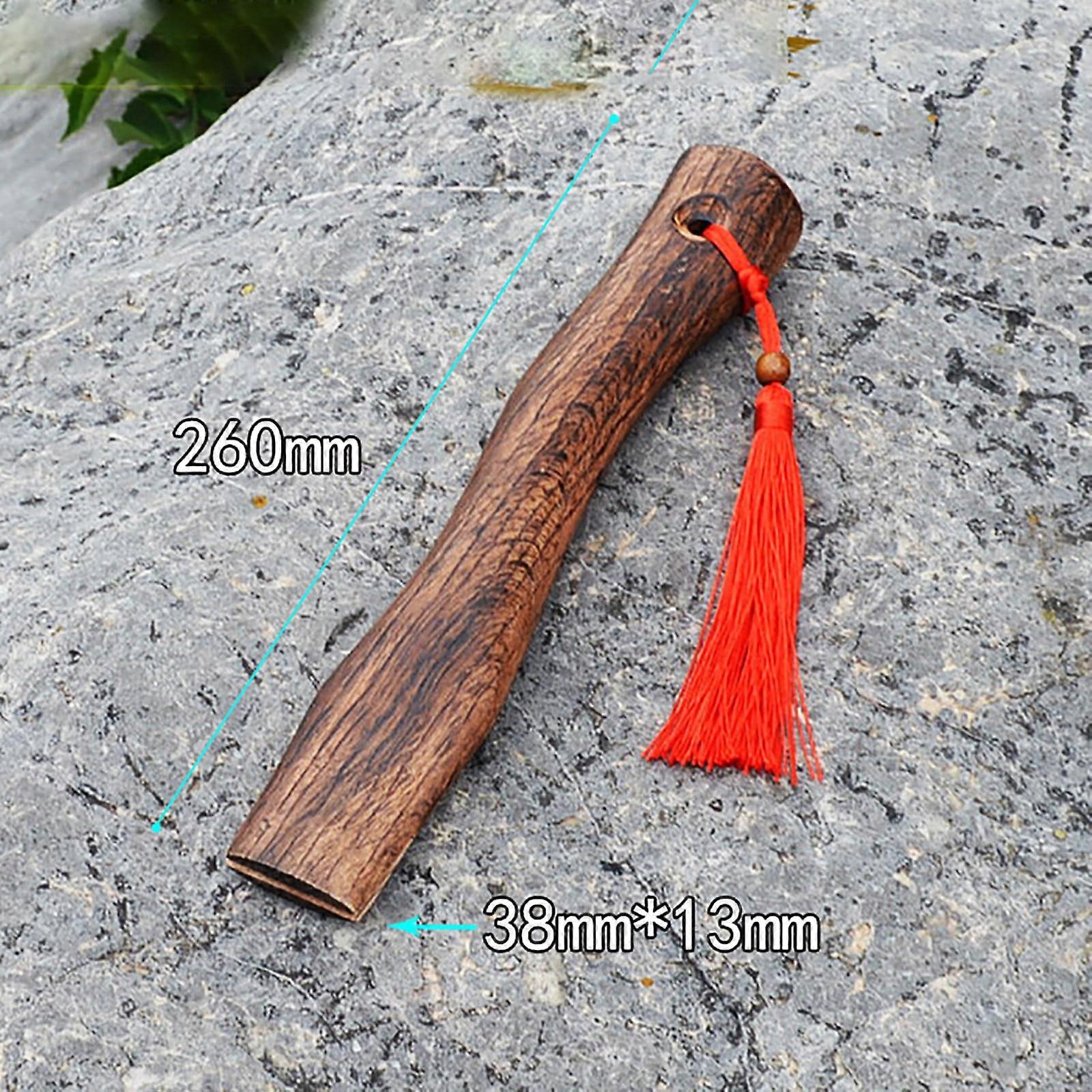 Txmfgh Wooden Axe Handle Spare Part with High-Temperature Carbonized Surface, Ergonomic Anti-Slip Design for Efficient and Comfortable Wood Chopping
