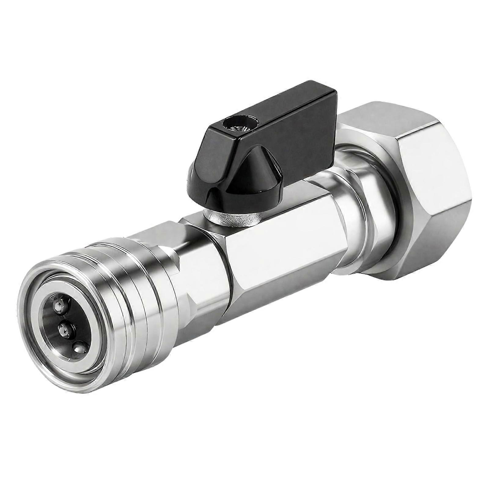 Garden Hose Valves Adapter for 1/4 Inch Quickly Connects Conversion Includes Control and Precisions Thread Sealing Multicolor