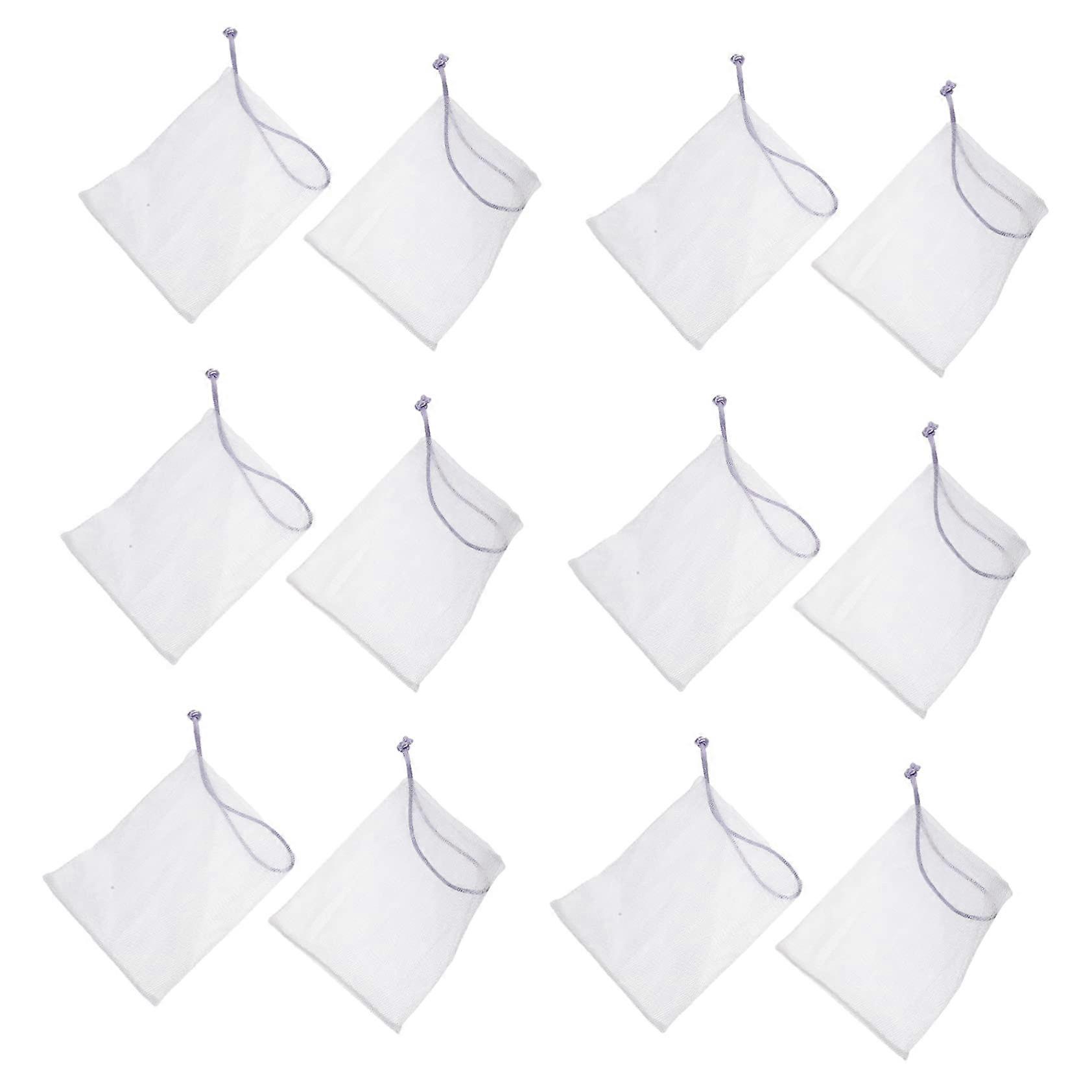 40pcs Mesh Soap Saver Pouch for Shower with Rich Foam and Gentle Exfoliating Bag