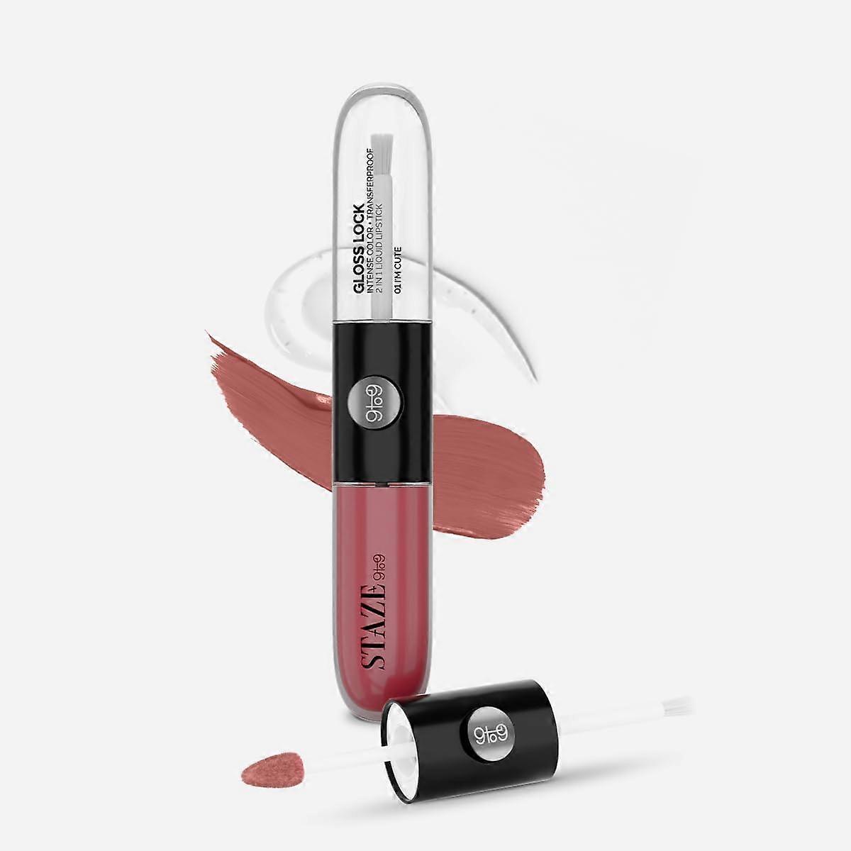 Stazee 9to9 Gloss Lock Long Lasting Liquid Lipstick and Transfer Proof Lip Gloss 05 I'm Happy 7g