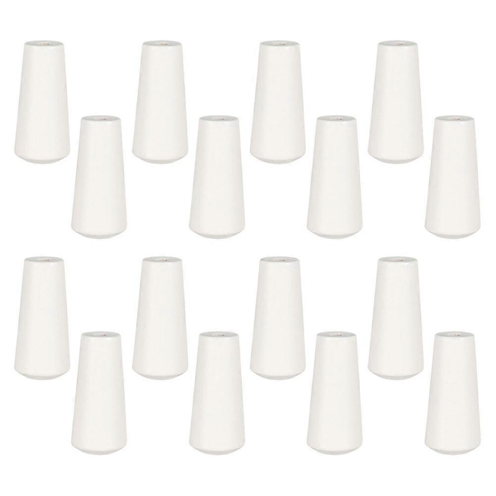 Blind Cord Wood Handles for Window Blinds 16Pcs White Pull Knobs