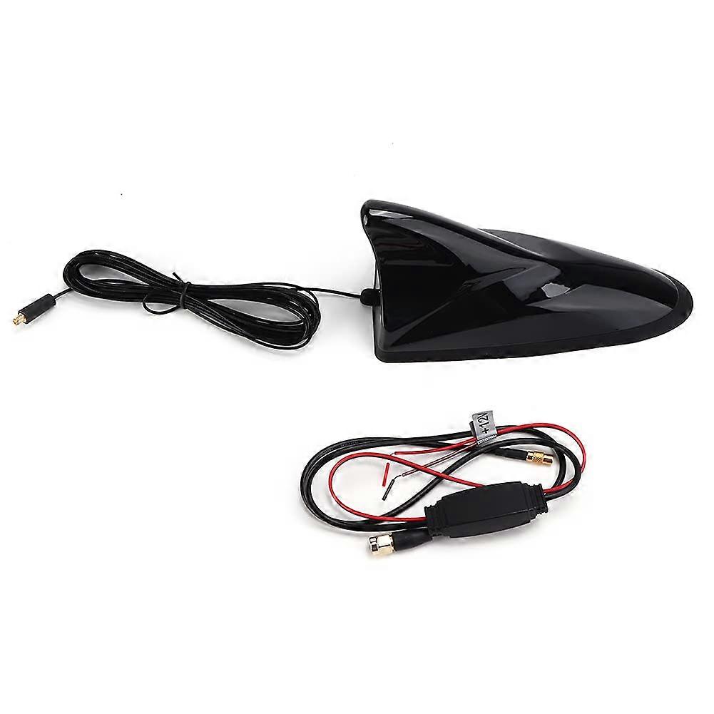 Magnetic Car Roof AM FM Antenna 12V Fin Design with Better Signal Reception and Splashproof Base