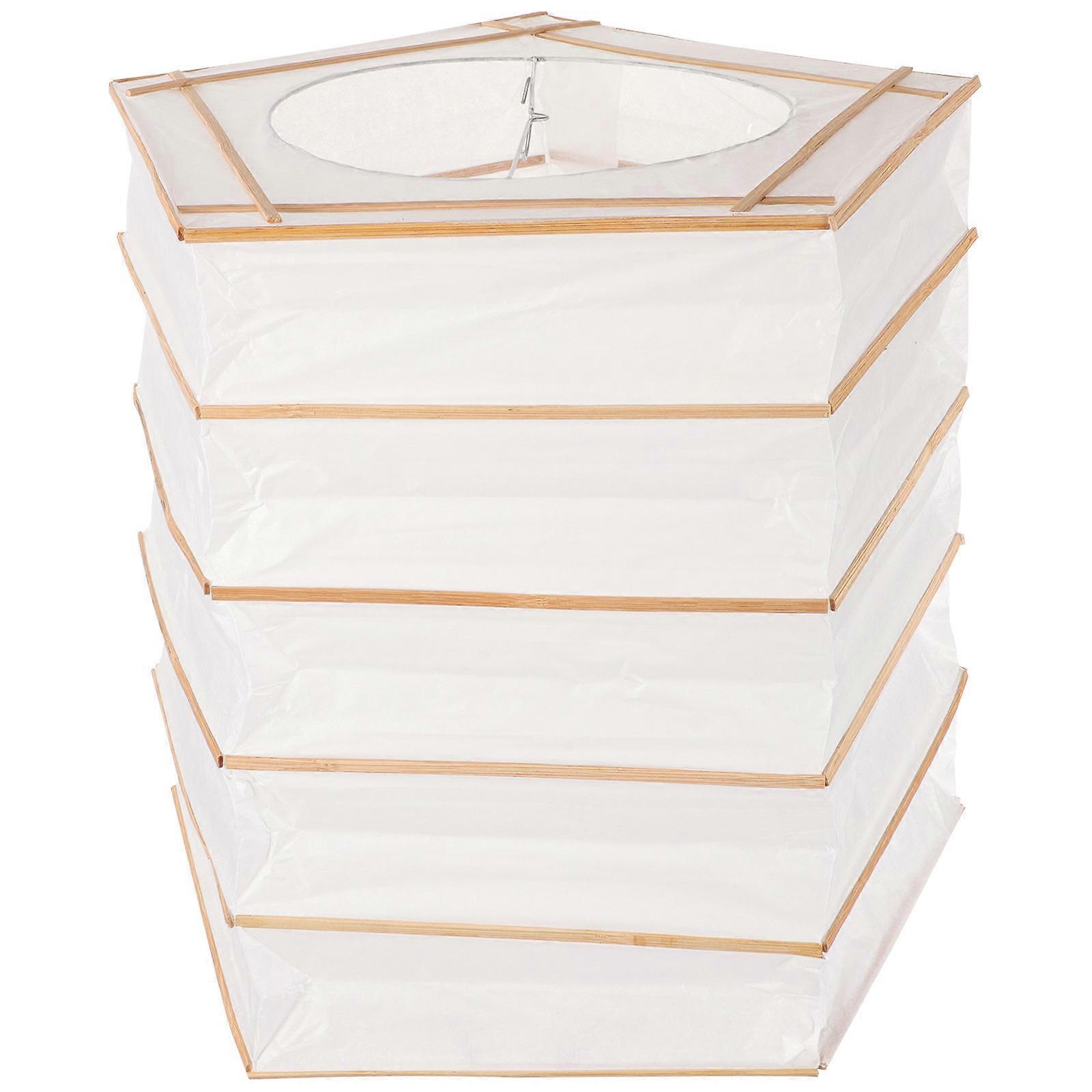 Decorative Lighting 2Pcs Pure Color Lampshade for Household Use 28x27.5cm Foldable Design