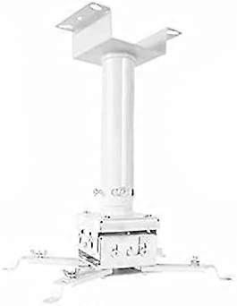 Projector Stand Ceiling Mounting Bracket Hanger With Adjustable Telescopic Arm White For Office Home Stage