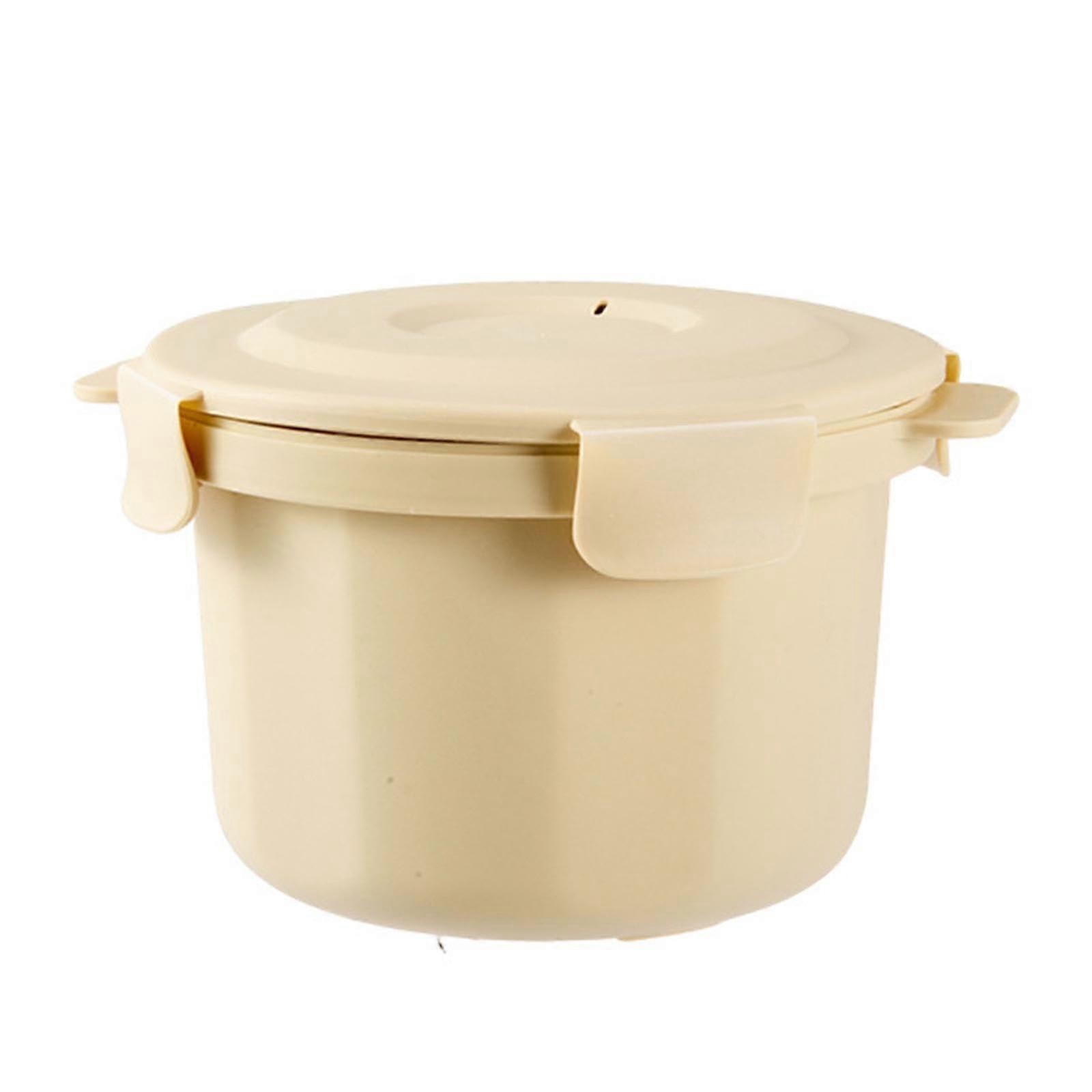 Microwave Rice Cooker Steamer with Fast Cooking and Secure Lid for Small Kitchens and Travel