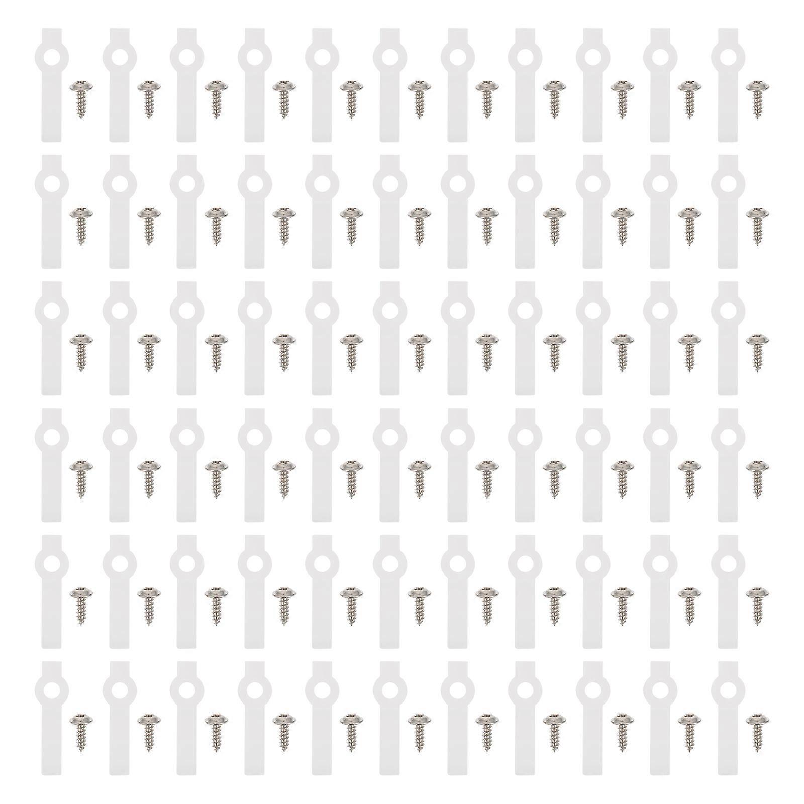 LED Rope Light Holder for Mounting 100Sets Nylon White Light Strip Clips