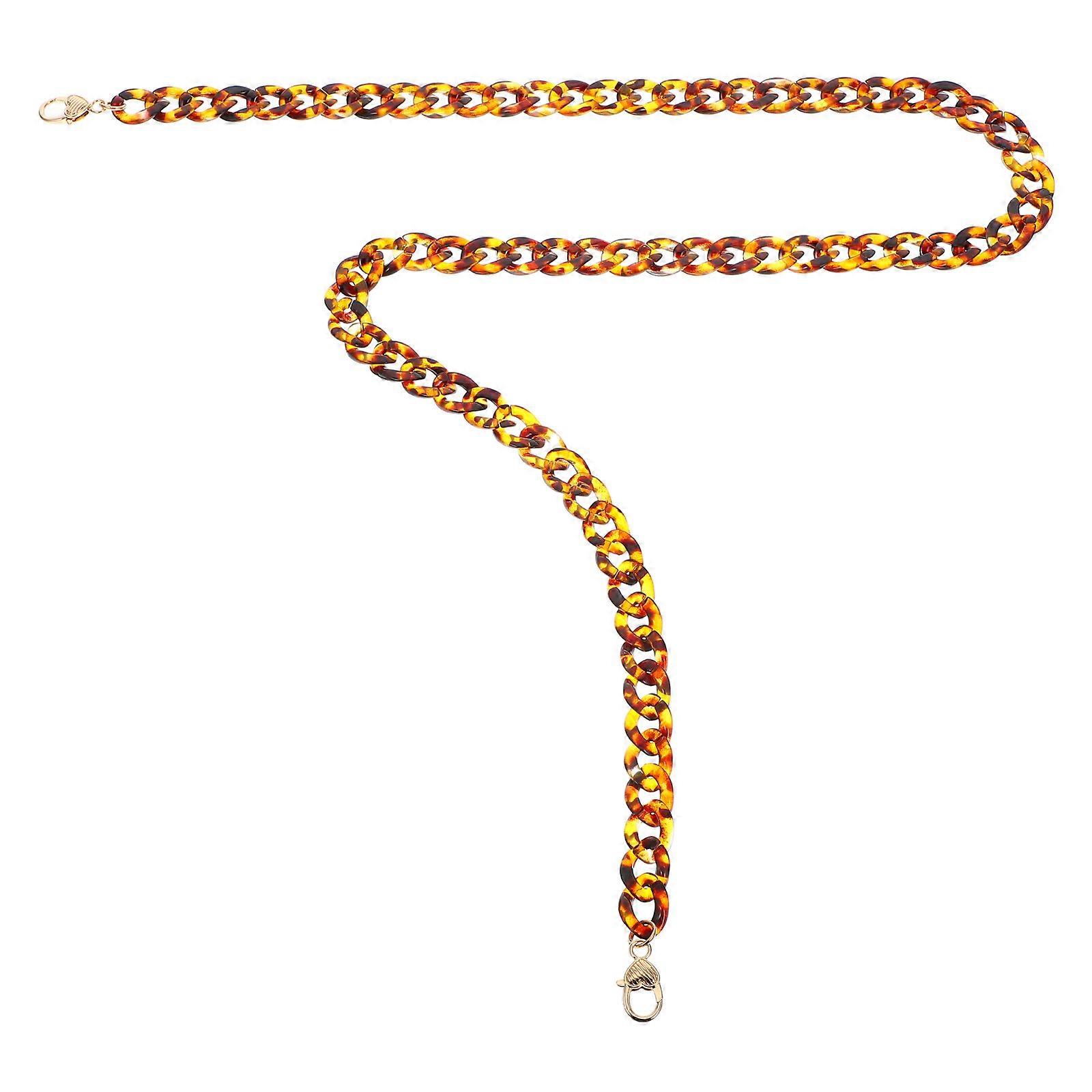 Versatile Acrylic Bag Chain for Women Replacement Strap Chain Leopard