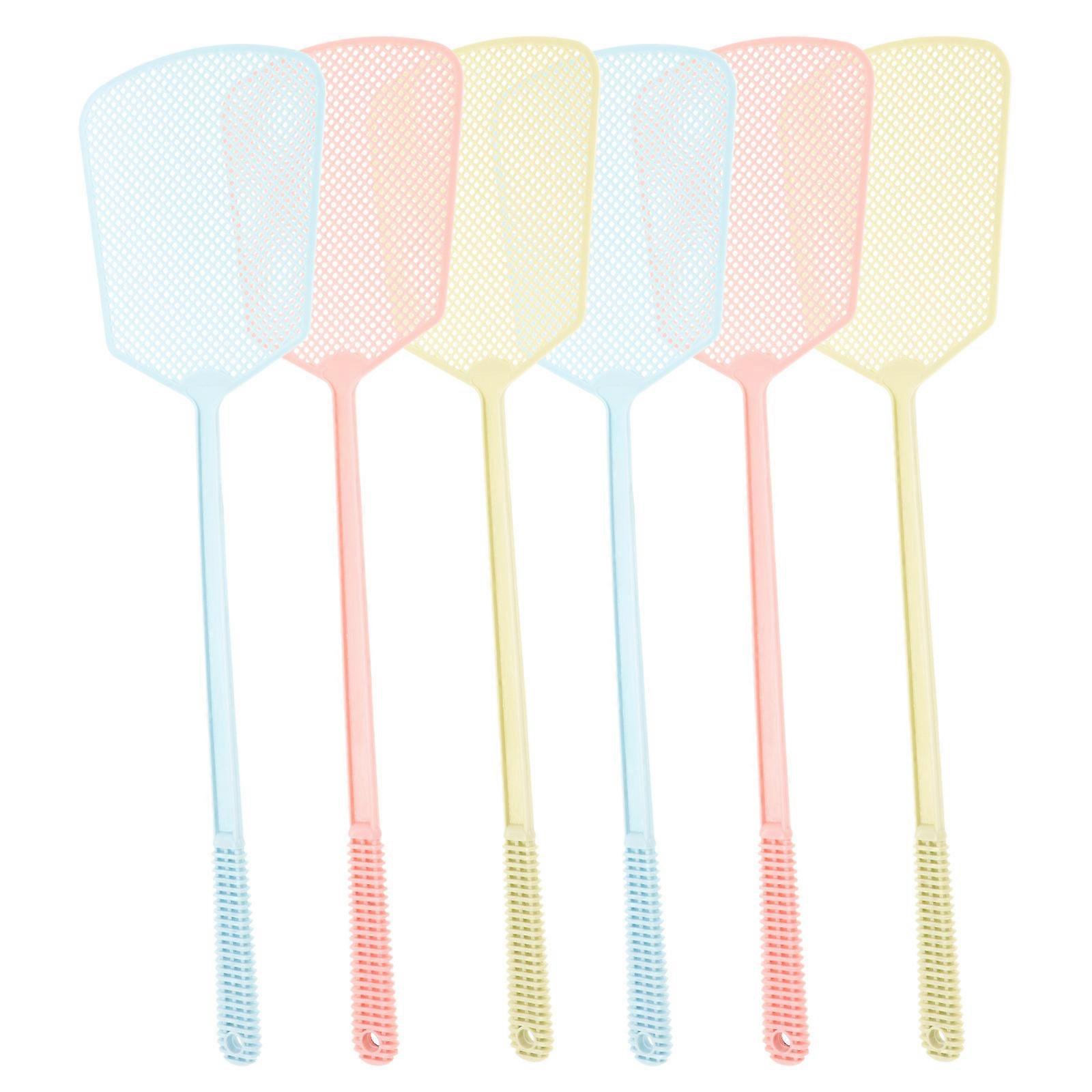 Manual Fly Matamoscas Plastic Fly for Home Use 6Pcs Set