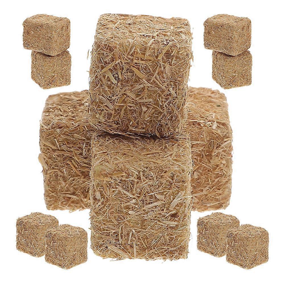 Miniature Haystacks Model Grass Stack for DIY Use 12Pcs Scene Decor