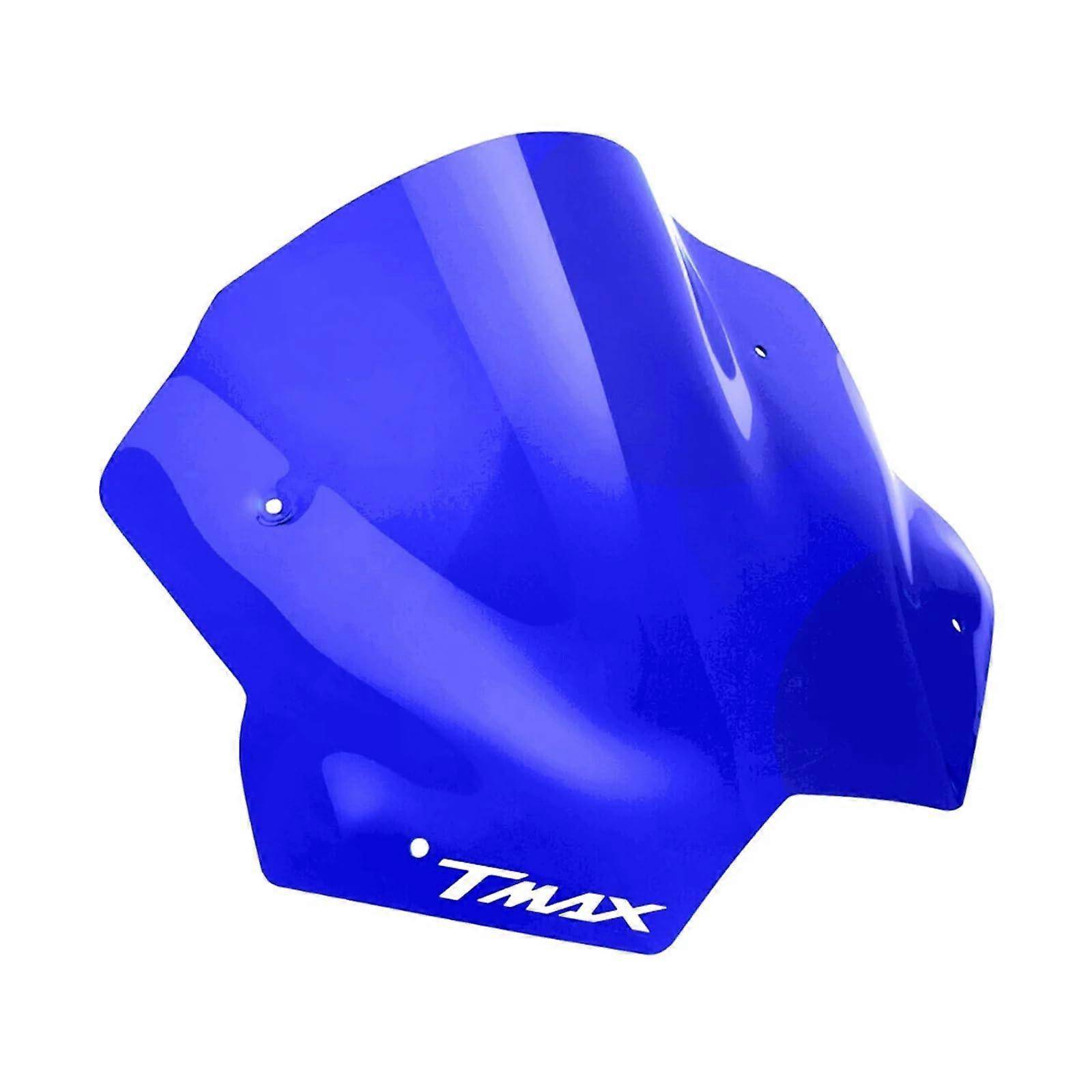 Motorcycle Windshield for Yamaha TMAX 530 20122016 Front Screen Blue with Foldable Spoiler