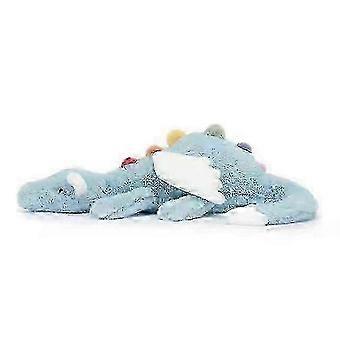2025 Sky Rainbow Dragon Blue Doll 60CM Bed Doll Plush Toys Brithday Gift Plush Toys BZSM