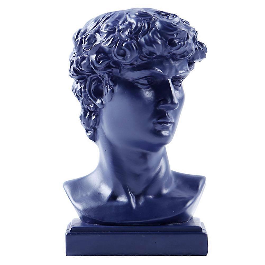 Resin Toothpick Holder Pen Container Multifunctional for Home Use Blue