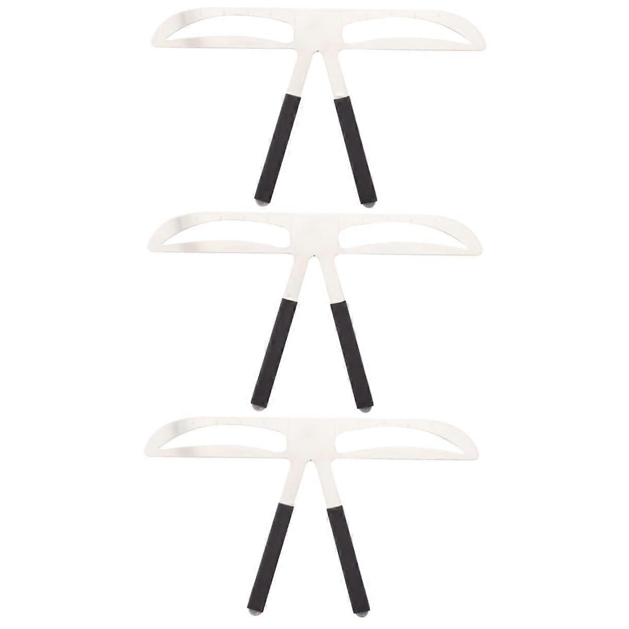 Eyebrow Stencil Ruler Kit for Fast Brow Mapping, Symmetry Measurement, BeginnerFriendly 3pcs Set