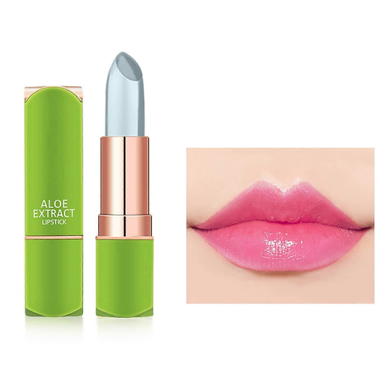 Color Changing Waterproof Lipstick with Aloe, Long Lasting Moisturizing Temperature Adaptive Shade