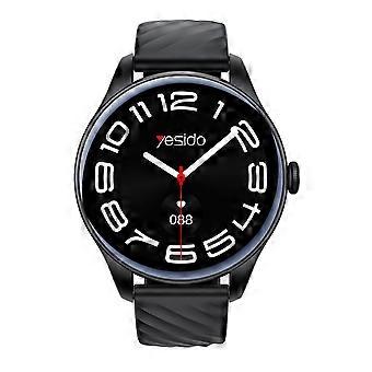 YESIDO IO43 Smartwatch met 1,53 inch HD-display, gezondheidstracker met hartslagmeter, belfunctie en muziekweergave.