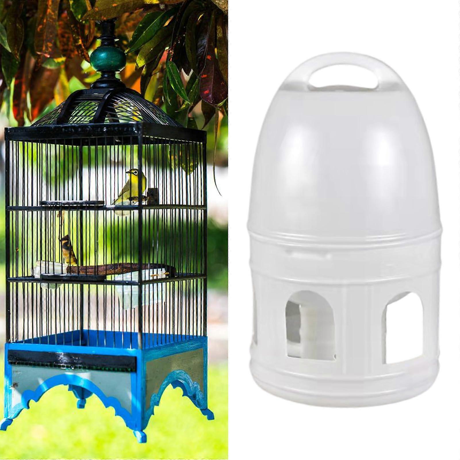 10L Automatic Pigeon Water Dispenser with Hanging Handle, Large Capacity Bird Feeder Drinker