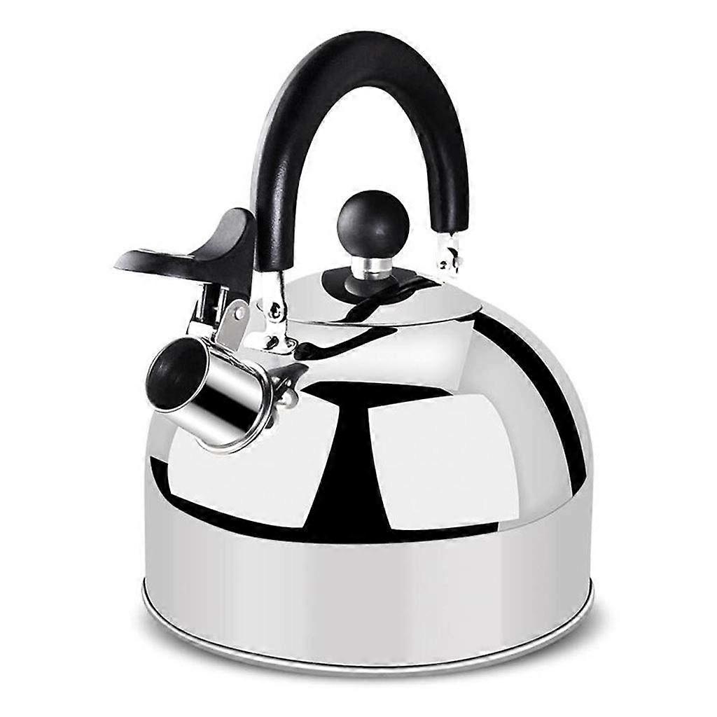 Whistling Tea Kettle Stainless Steel Fast Boiling Base Induction Compatible CoolTouch Handle