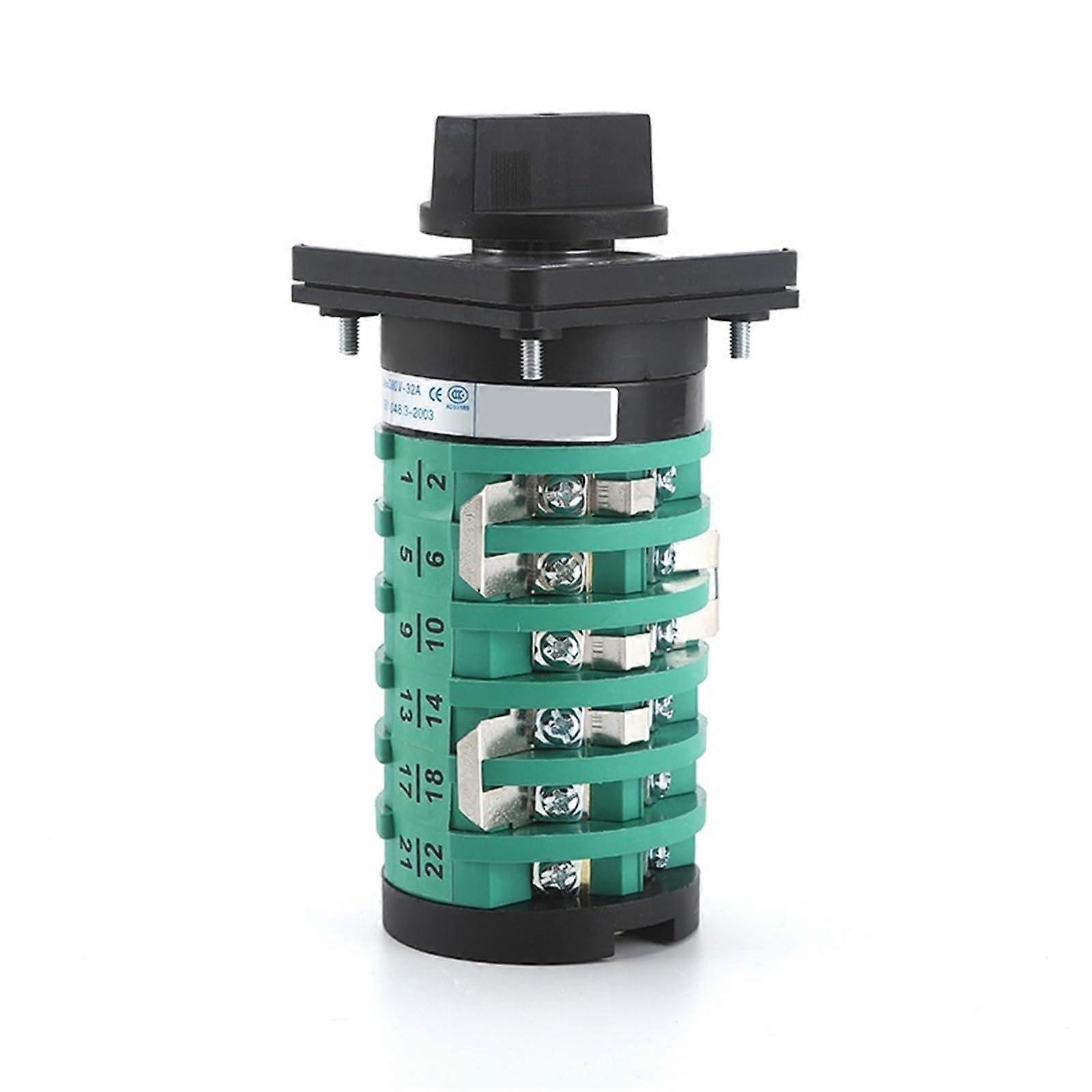 32A 690V 6Pole Electrical Changeover Switch, 4 Position  Voltage Rotary Cam Selector