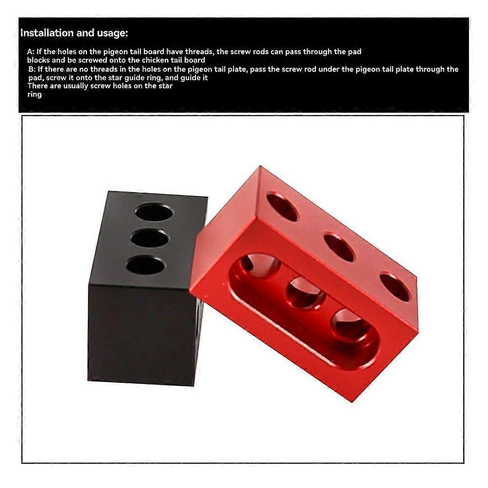 36mm Block Astronomical Telescope Guide Ring Photography Ring Horizontal Elevating Accessories Black
