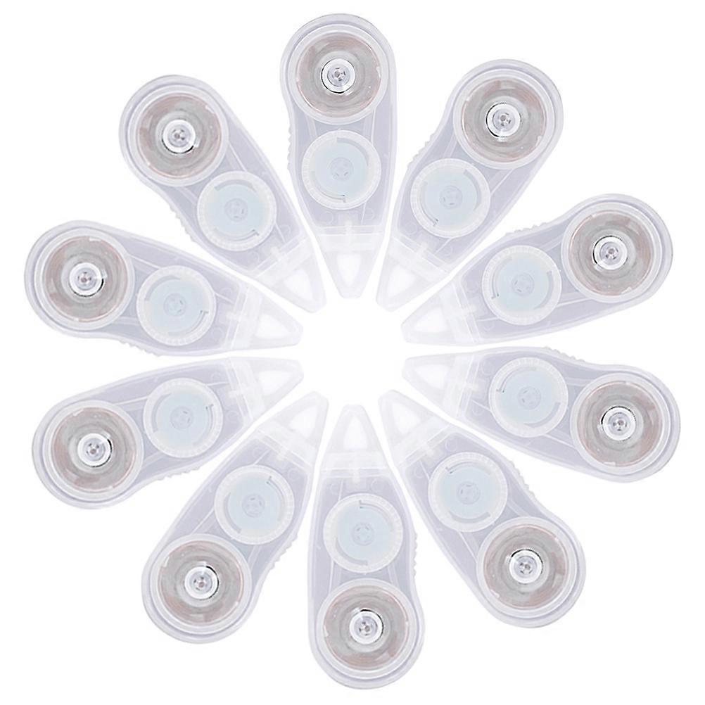 Roller Correction Tape Correction Tape for Students Use White 10Pcs Set