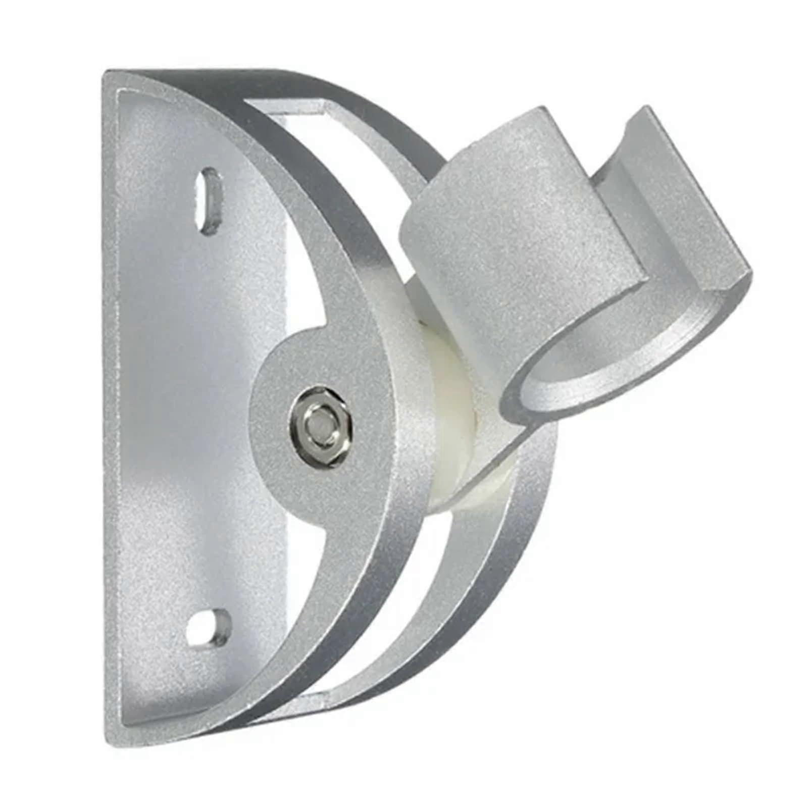 4 Pcs Wall Mounted Adjustable Shower Head Holder Bracket Silver for Modern Bathroom Upgrade