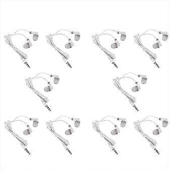 10stk 3.5mm In-ear stereo ørepropper hovedtelefon øretelefon headset til mobiltelefon MP4 MP3