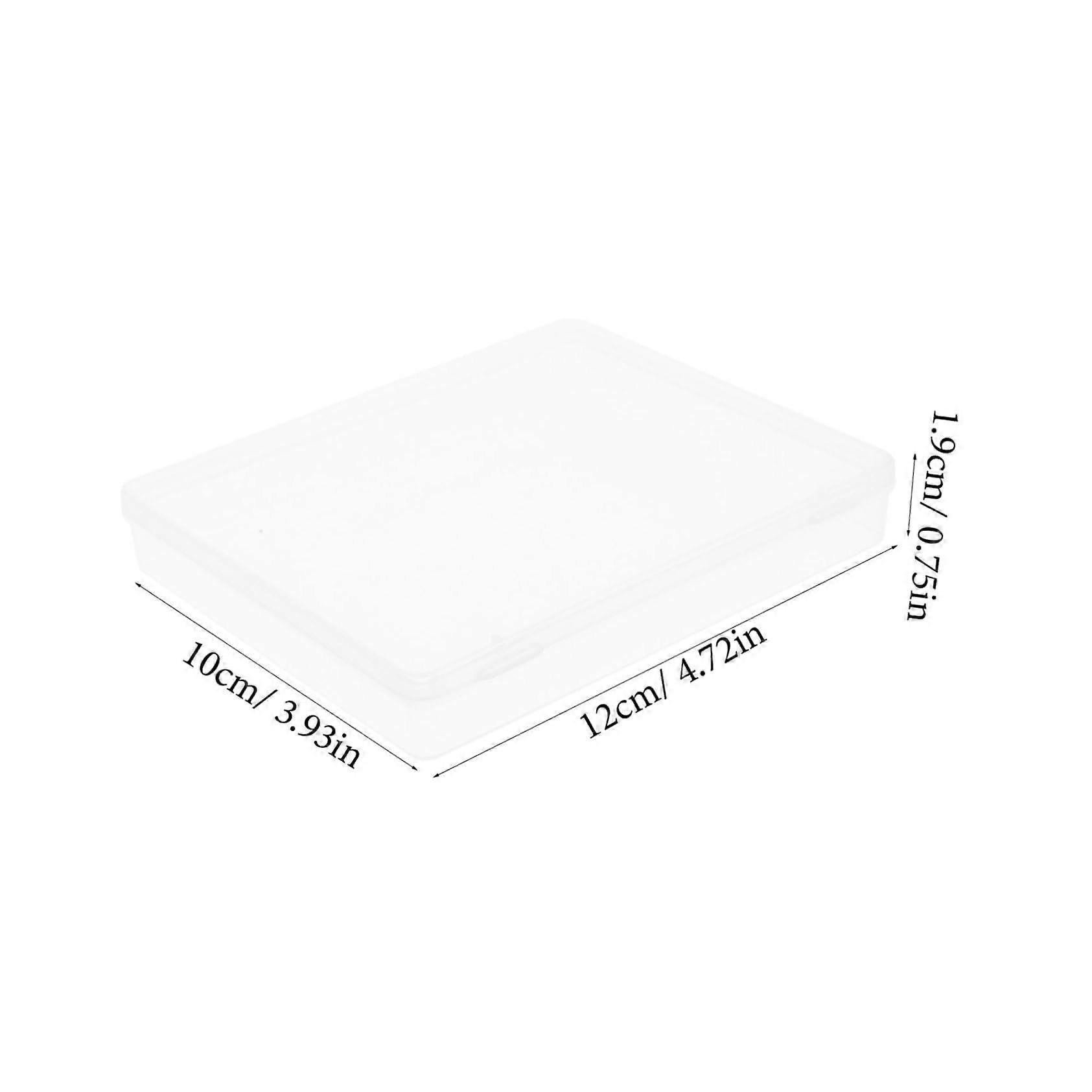 4Pack Plastic Playing Card Storage Case with Transparent Dustproof Lid for Poker