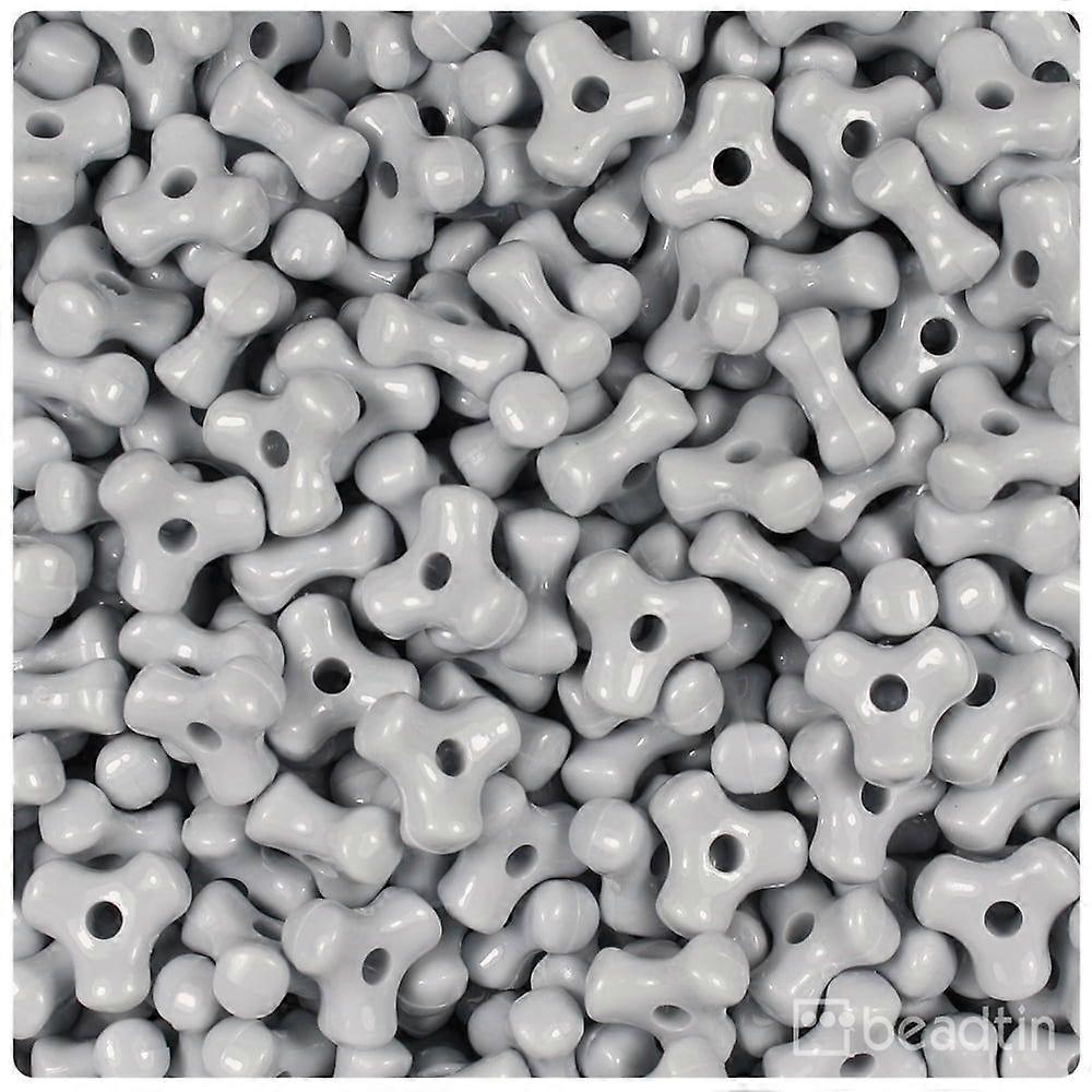 Grey Opaque 11mm TriBead Craft Beads (500pcs)